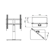 Universal TV table stand for screen sizes up to 55 inch / 140cm Digiland Outlet Store
