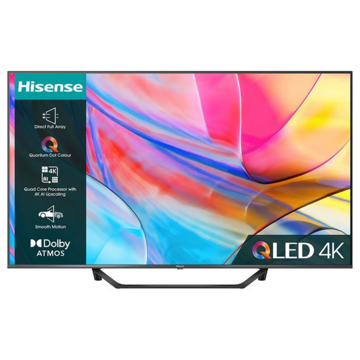 Hisense 43 Inch 43A7NQTUK Smart 4K UHD HDR QLED Freely TV