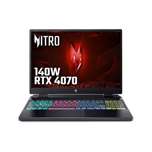 Acer Nitro 16 Gaming Laptop - 16in QHD+ 165Hz, RTX 4070, AMD Ryzen 7, 16GB RAM, 1TB PCIe NVMe SSD Acer