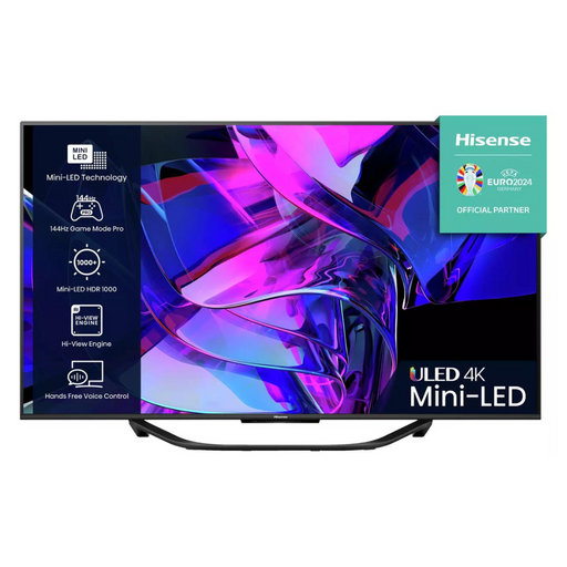 Hisense 55U7KQTUK, 55 inch, 4K Ultra HD HDR, Mini LED, Smart TV Hisense
