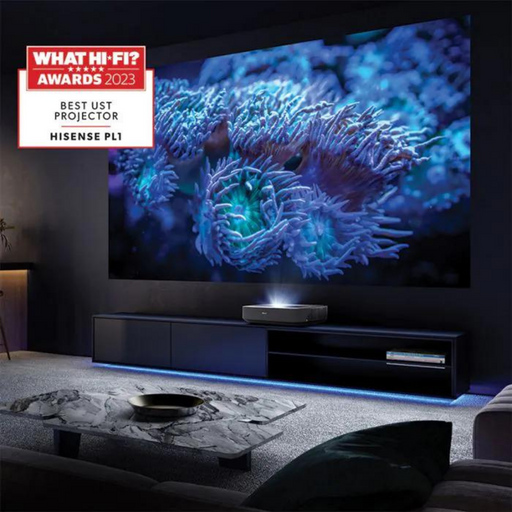 Hisense 4K PL1 Ultra Short Throw Laser Cinema Projector 80 - 120 inch supports Dolby Vision HDR Hisense