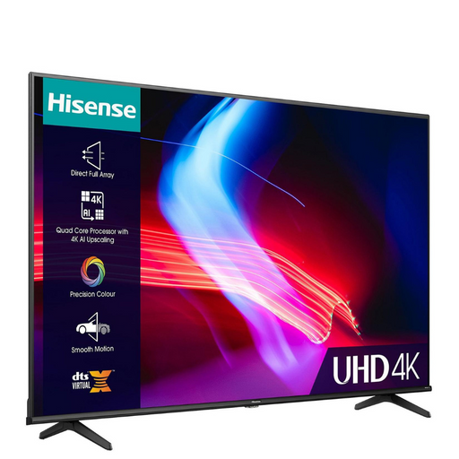 Hisense 50 Inch 50A6KTUK Smart 4K UHD HDR DLED Freeview TV Hisense