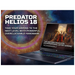 Acer Predator Helios 18 Gaming Laptop - 18in QHD, GeForce RTX 4080, Intel Core i9, 16GB RAM, 1024GB PCIe NVMe SSD Acer