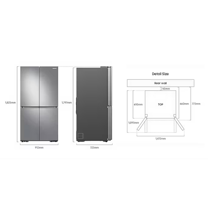 Samsung RF65A9676AP/EU French Style Fridge Freezer Samsung