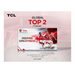 TCL 55P638K, 55-inch, 4K UHD HDR, Frameless Android TV TCL