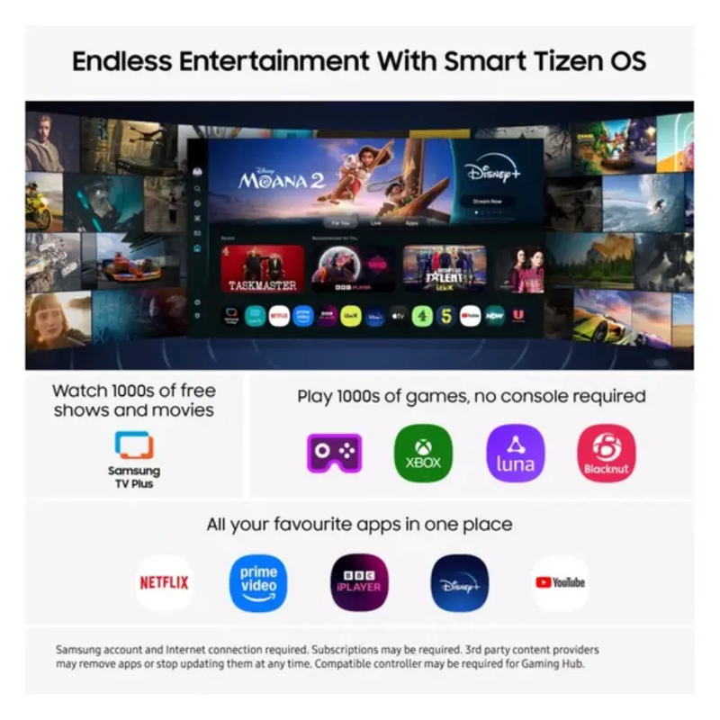 Samsung 55" OLED QE55S90FAEXXUF 4K Vision AI Smart TV (2025)