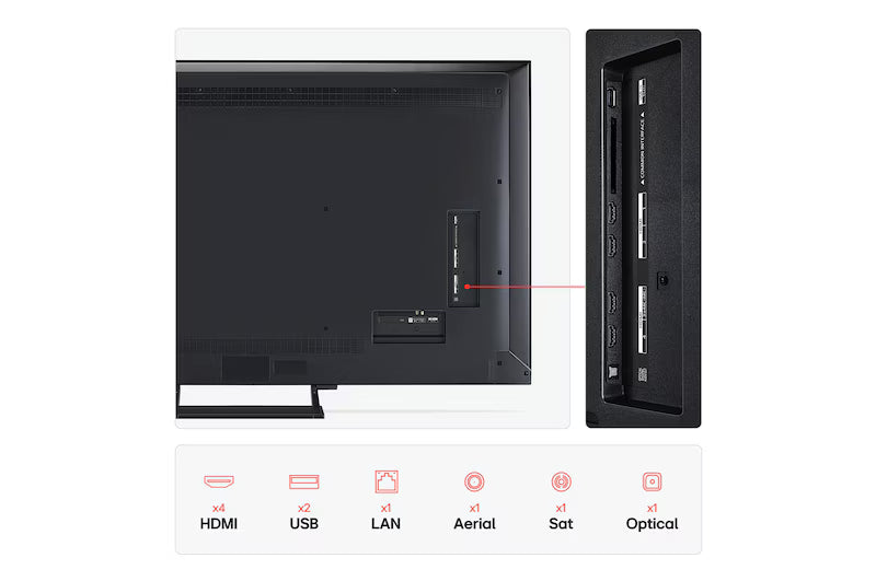 65 Inch LG QNED evo AI QNED93 MiniLED 4K Smart TV - 65QNED93A6A.AEKQ LG