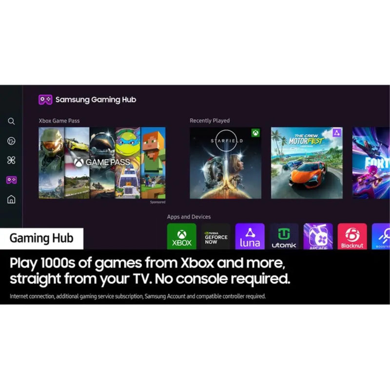 Samsung 65” Crystal UHD DU8070 4K Smart TV