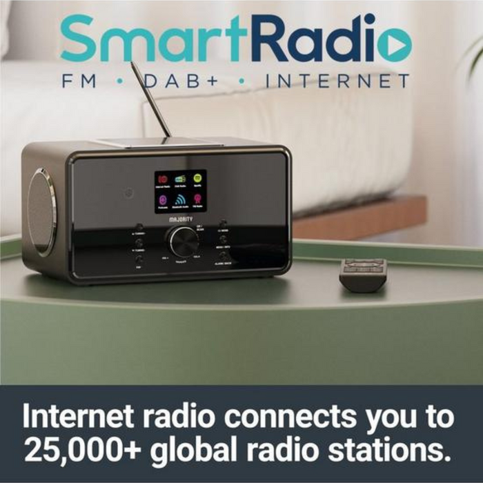 Majority Bard Music System with Internet, DAB and FM Radio Black Majority