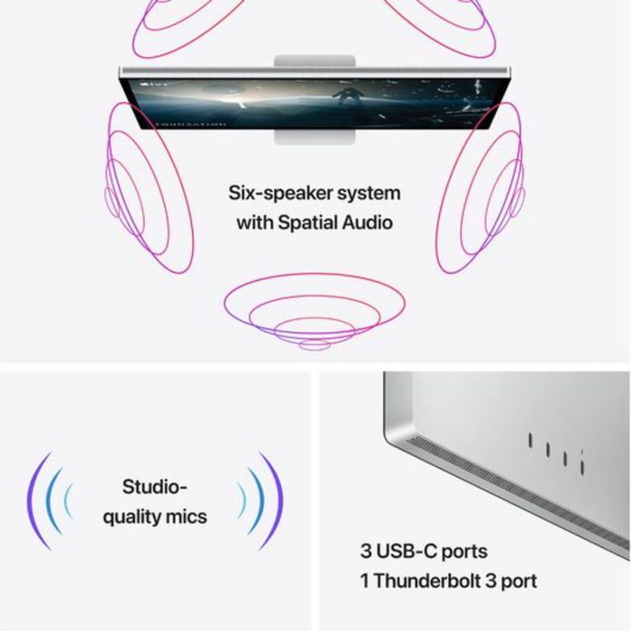 Apple Studio Display with Tilt & Height-Adjustable Stand MK0Q3B/A Apple