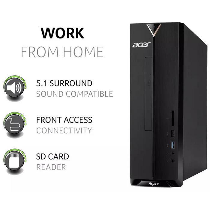 Acer XC-840 Tower Desktop PC - Intel Pentium, 8GB RAM, 1TB HDD Acer