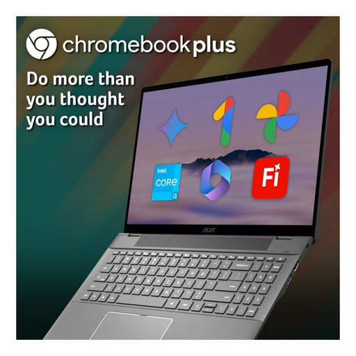 ACER 516 16" Chromebook Plus Intel® Core™ i3, 128 GB NX.JCMEK.003 Acer