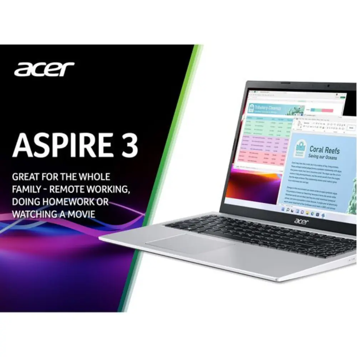 ACER Aspire 3 15.6" Laptop - Intel® Core™ i3, 256 GB SSD, Silver