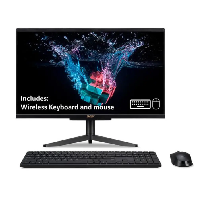 ACER Aspire C22-1600 21.5" All-in-One PC - Intel® Pentium® Silver, 256 GB SSD, Black