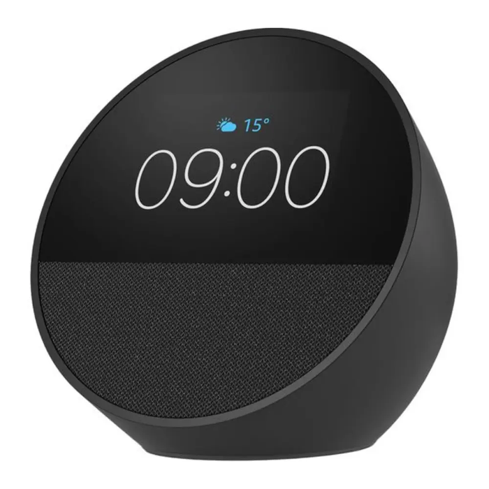 AMAZON Echo Spot Smart Alarm Clock with Alexa - Black