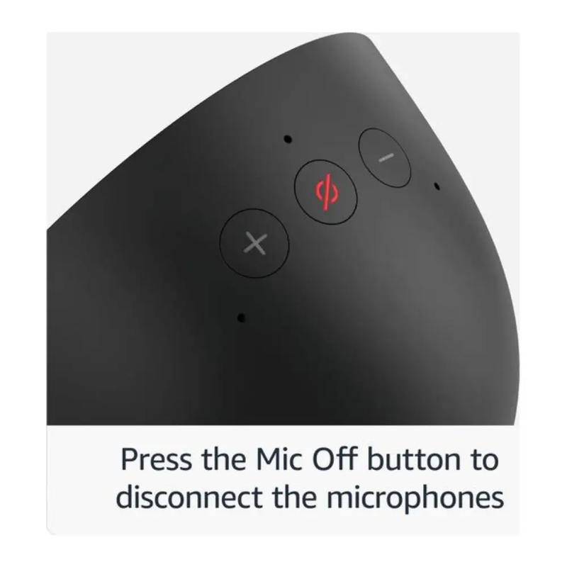 AMAZON Echo Spot Smart Alarm Clock with Alexa - Black