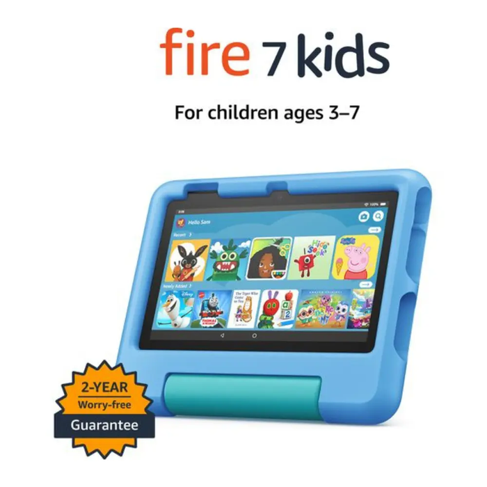 AMAZON FIRE 7 KIDS TABLET 7IN 16GB BLUE CASE