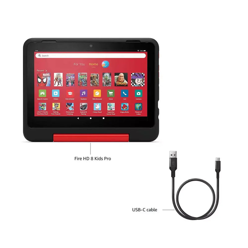 AMAZON FIRE HD 8 KIDS PRO TABLET JUNGLE CAT
