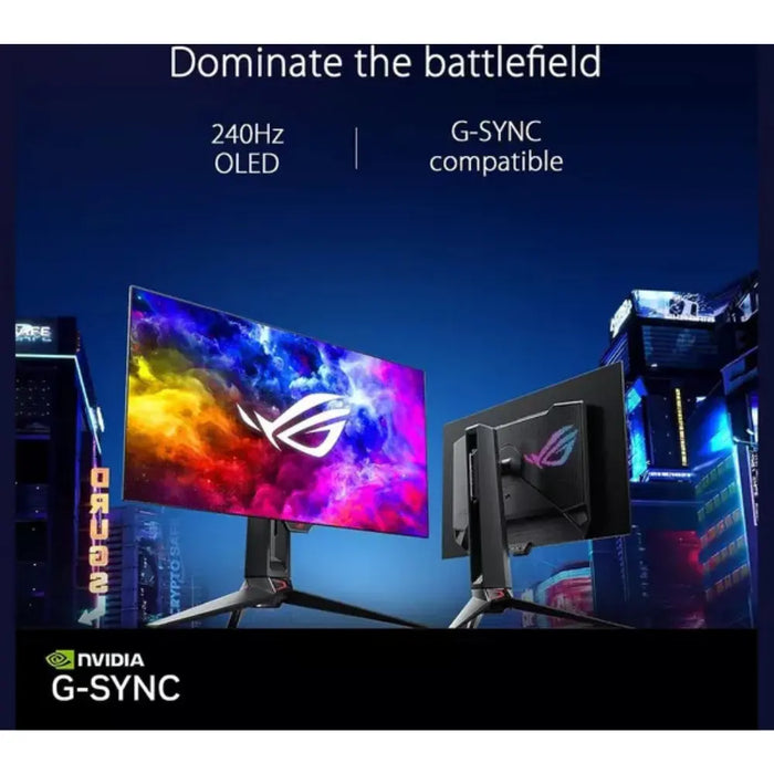 ASUS ROG Swift PG27AQDM Quad HD 26.5" OLED Gaming Monitor Digiland Outlet Store