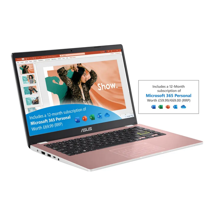 ASUS VivoBook Go 14 E410KA-EK672WS Intel Celeron N4500 4GB RAM 64GB eMMC 14"