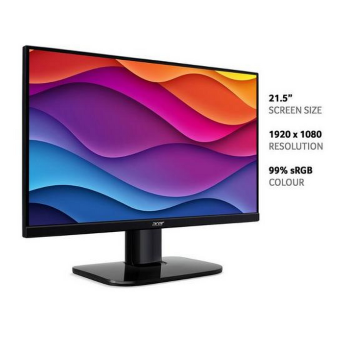 Acer KA222QE3bi 22-inch Monitor - IPS Panel, FHD, 4ms, 100Hz, FreeSync, HDMI, VGA Acer