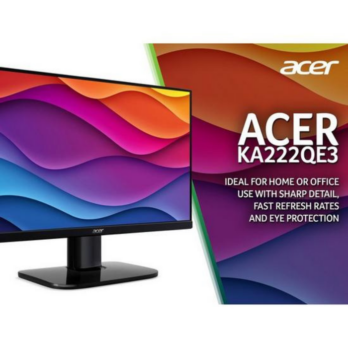 Acer KA222QE3bi 22-inch Monitor - IPS Panel, FHD, 4ms, 100Hz, FreeSync, HDMI, VGA Acer