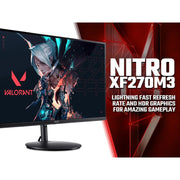 Acer Nitro XF270M3biiph 27" Full HD IPS LED 180Hz FreeSync Premium Gaming Monitor Digiland Outlet Store