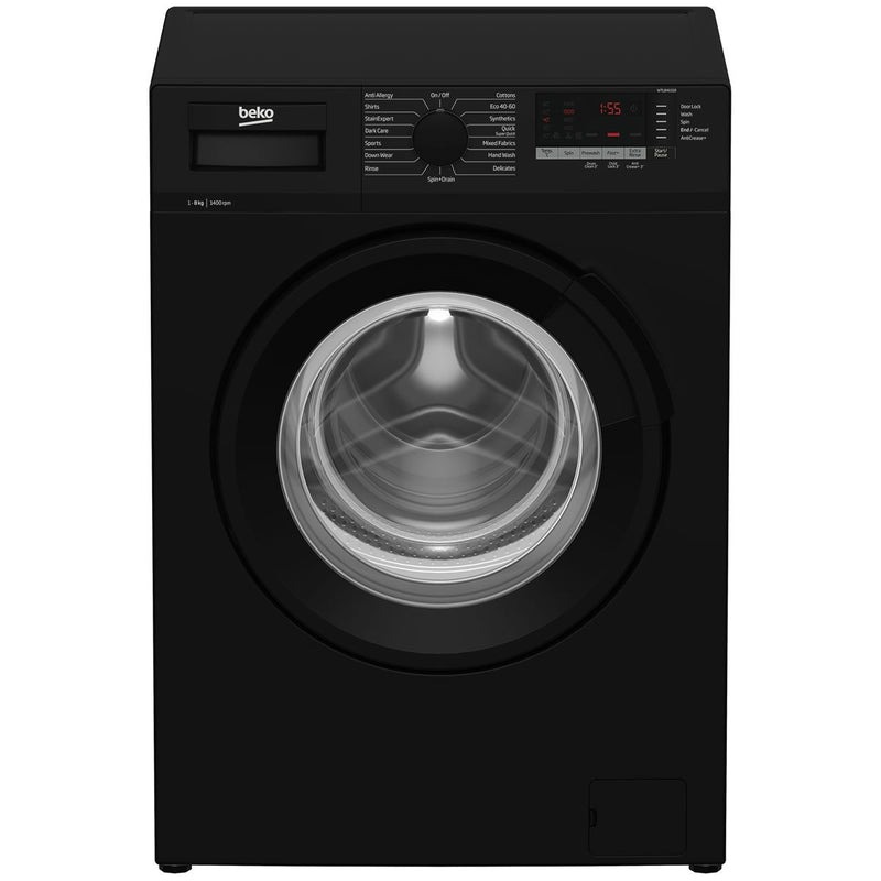 BEKO Freestanding 8kg 1400rpm Washing Machine with Quick Programme - Black Beko
