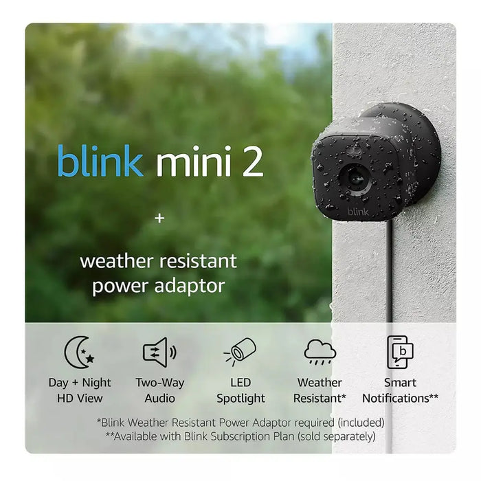 Blink Mini 2 + Weather Resistant Adaptor
