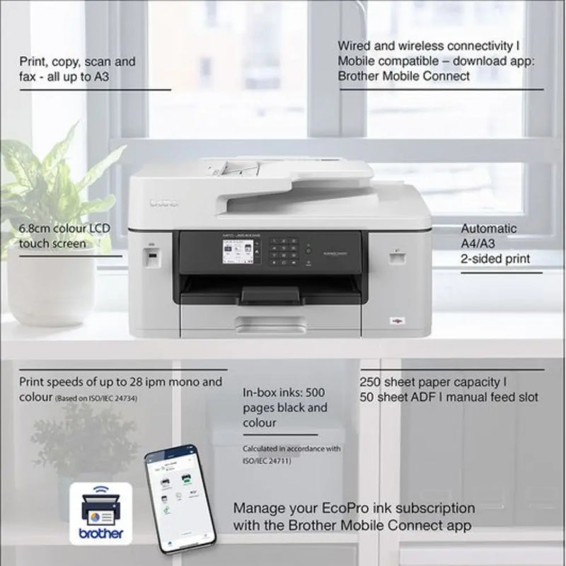 Brother EcoPro MFC-J6540DWE All-in-One Wireless Inkjet Printer