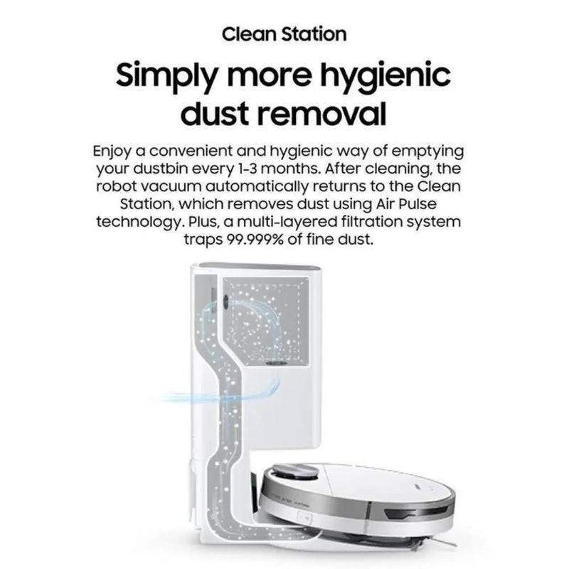 Samsung VR30T85513W/EU Jet Bot™+  Robot Vacuum Cleaner Digiland Outlet Store