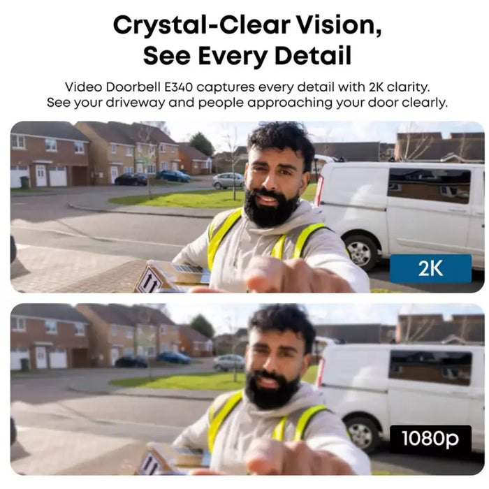 EUFY E340 2K Dual Video Doorbell with Chime