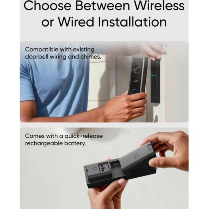 Eufy Video Doorbell C31 Smart Doorbell 2K - Black