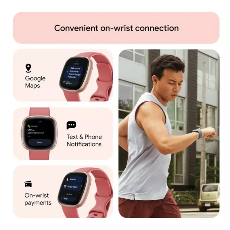 FITBIT VERSA 4 FITNESS SMARTWATCH PINK
