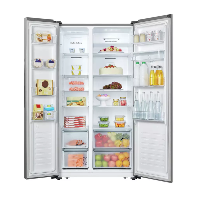 Fridgemaster MS91520DES American Fridge Freezer - Silver Fridgemaster