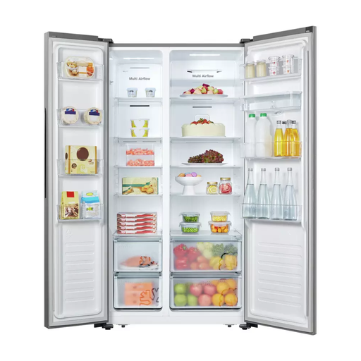 Fridgemaster MS91520DES American Fridge Freezer - Silver Fridgemaster