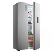 Fridgemaster MS91520DES American Fridge Freezer - Silver Fridgemaster