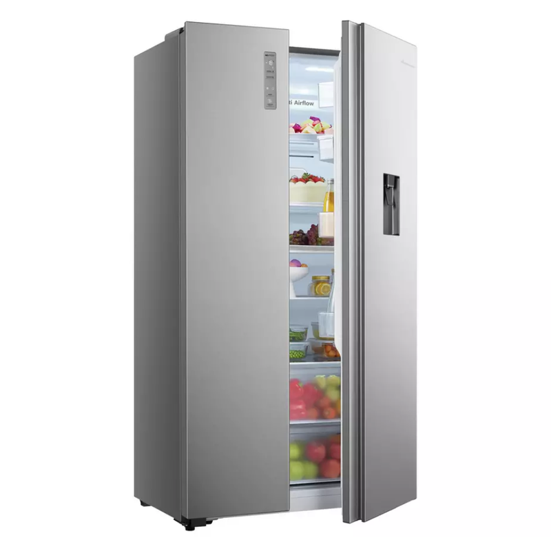 Fridgemaster MS91520DES American Fridge Freezer - Silver Fridgemaster