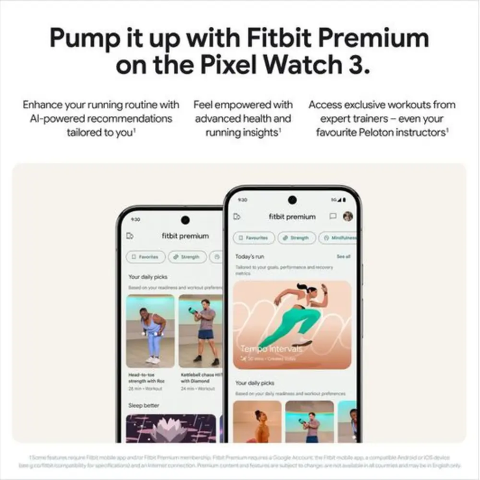 GOOGLE Pixel Watch 3 WiFi - Champagne Gold, Hazel Band, 41 mm