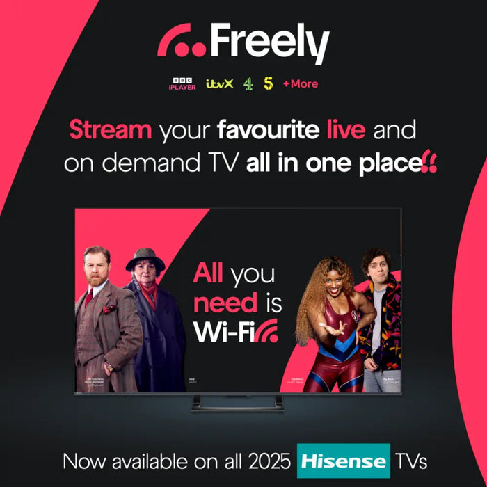 HISENSE A6Q 43" LED 4K HDR Smart TV with Freely