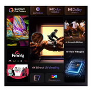 HISENSE E7Q 43" QLED 4K Smart AI TV with Freely - 43E7QTUK Hisense