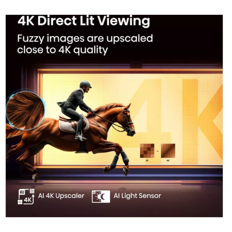 HISENSE E7Q 43" QLED 4K Smart AI TV with Freely - 43E7QTUK Hisense