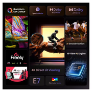 HISENSE E7Q 50" QLED 4K Smart AI TV with Freely - 50E7QTUK Hisense