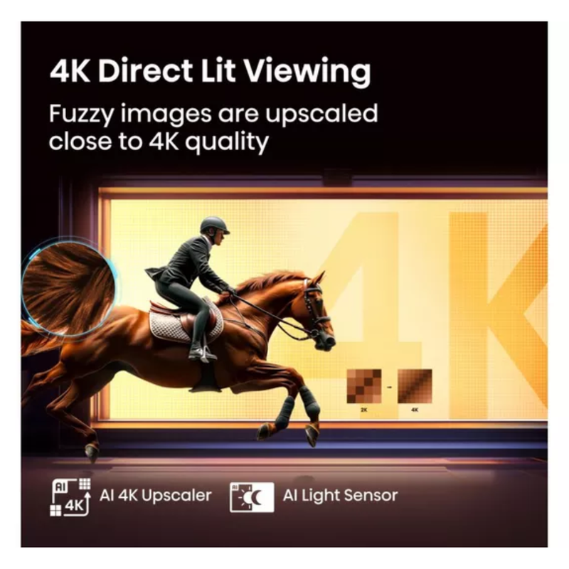 HISENSE E7Q 50" QLED 4K Smart AI TV with Freely - 50E7QTUK Hisense