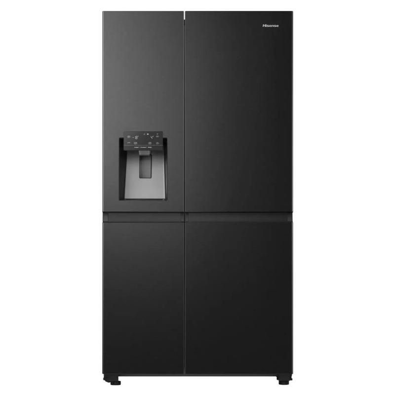 HISENSE Freestanding Side by Side refrigerator, Black, 632 L Hisense