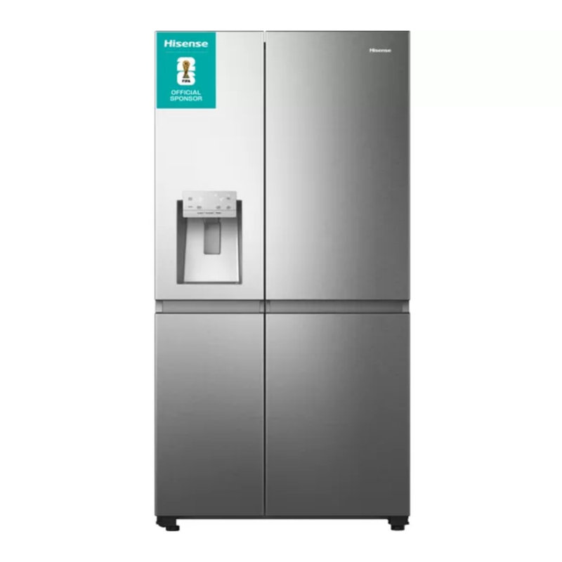 HISENSE PureFlat Infinite RS818N4IIE American-Style Smart Fridge Freezer - Stainless Steel Hisense
