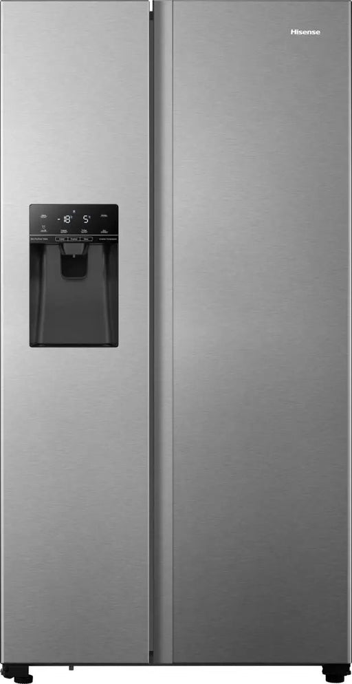 HISENSE PureFlat RS694N4TIE American-Style Fridge Freezer - Stainless Steel Hisense