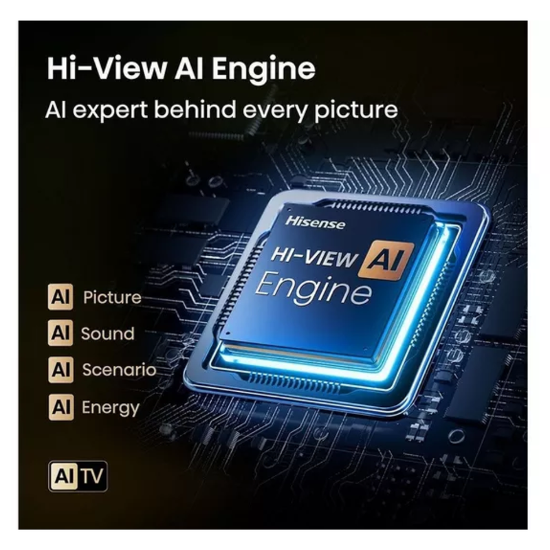 HISENSE U7Q 50" Mini LED 4K 144Hz Smart AI TV with Freely - 50U7QTUK Hisense