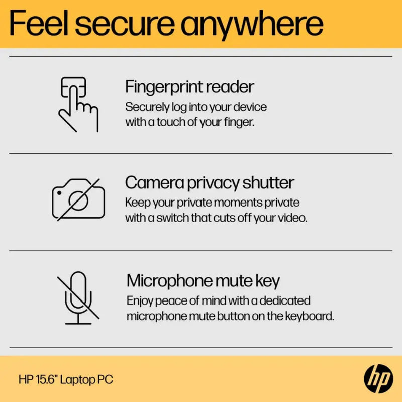 HP 15-fc0036na AMD Ryzen 5 7520U 8GB RAM 512GB SSD 15.6" Windows 11 Home Laptop