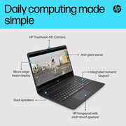 HP 15S-FQ0004NA Intel Pentium Silver, 4GB RAM 128GB SSD, 15in Full HD Laptop Digiland Outlet Store